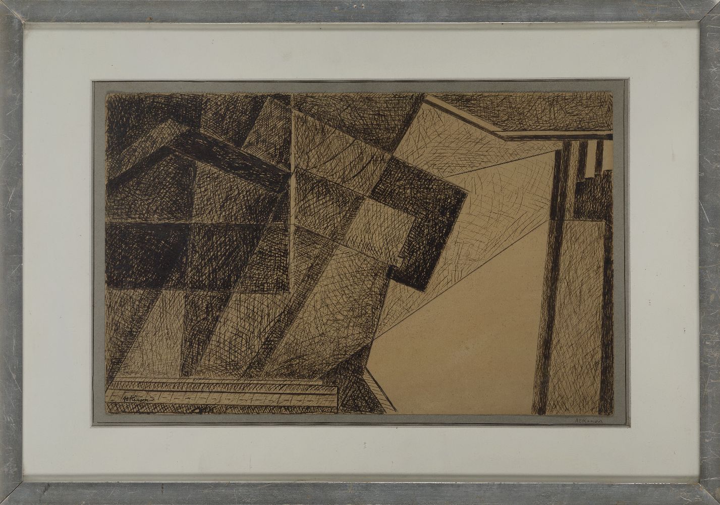 Lawrence Atkinson, British 1873-1931 - Abstract composition, c.1913-18; ink on paper - Image 2 of 3