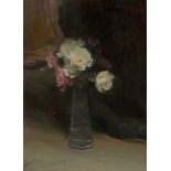 Douglas Stannus Gray ROI RP, British 1890-1959 - Flowers in a vase; oil on canvas, signed and