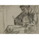 Duncan Grant, British 1885-1978 - Portrait of Edward Wolfe; pencil on paper, signed with initials