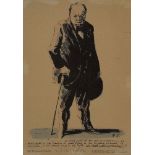 Feliks Topolski RA, British/Polish 1907–1989 - Sir Winston Churchill - we shall never surrender;