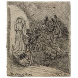 Sir Francis Rose, British 1909-1979 - The Witch of Atlas, Shelley, 1930; ink on paper, signed and