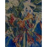 Sir Jacob Epstein KBE, British/American 1880-1959 – Lilies, c.1930s; watercolour on paper, signed
