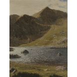 Iain Browning, British b.1934 - Snowdon from Cym Dyli, 1970; oil on canvas, signed with monogram and