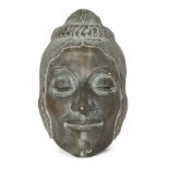 Doris Flinn, British 1892-1977 - Mask, 1928; bronze, signed and dated 'D. K. Flinn 1928', 25.3(H)