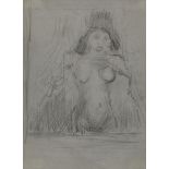 Sir Jacob Epstein KBE, British/American 1880-1959 – Woman at Window, 1936-38; pencil on paper, 19