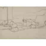 Philip Naviasky, British 1894-1983 - Collioure; pencil on paper, signed and titled lower right '