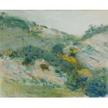 René Fendt, Swiss 1948–1995- Provencal Landscape; watercolour and pastel on paper, 45.6 x 56.2 cm (