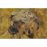 Benjamin Spiers, British, b.1972- Tiger Tiger, 2005; oil on canvas, signed, titled and dated to