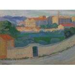 Augustin Carrera, Spanish/French, 1878-1952- Usine à Marseille; oil on canvas, signed 'A. Carrera'