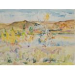 Dorothy Knowles CM SOM RCA, Canadian b.1927- Mountain landscape; watercolour, signed and dated 'D.