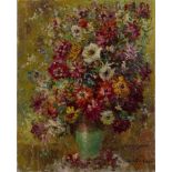 Merio Ameglio, Italian 1897-1970- Floral Still life; oil on canvas, signed 'Merio Ameglio' lower