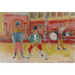 Charles Badoisel, French 1925-2009- Musicians; oil on canvas, signed 'Charles Badoisel' lower right,