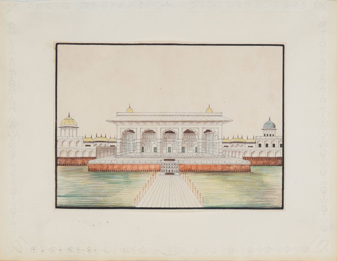 Amendment: Please note this is a view of the Khas Mahal, Agra Fort and not the Tomb of Akbar