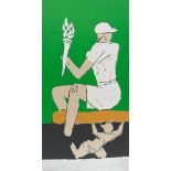 Maqbool Fida Husain (India 1913-2011), Serigraph from OPCE series, ed. 13/125, signed, lower