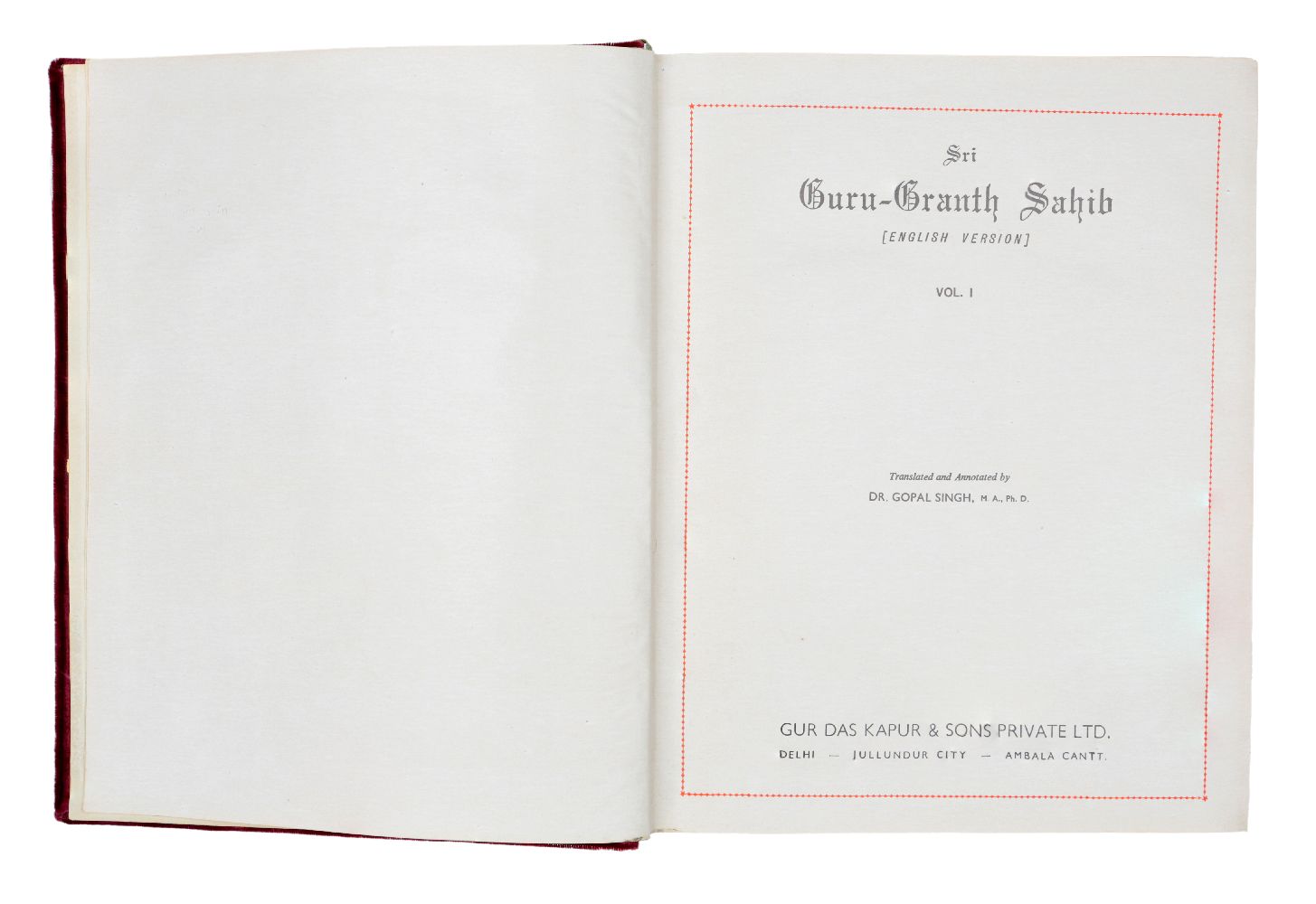 The Bhai Gopal Singh English translation of the Siri Guru-Granth Sahib, translated and annotated - Image 2 of 2