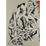 Maqbool Fida Husain (India 1913-2011), Serigraph from OPCE series, ed. 30/125 101.6 x 76.2 cm