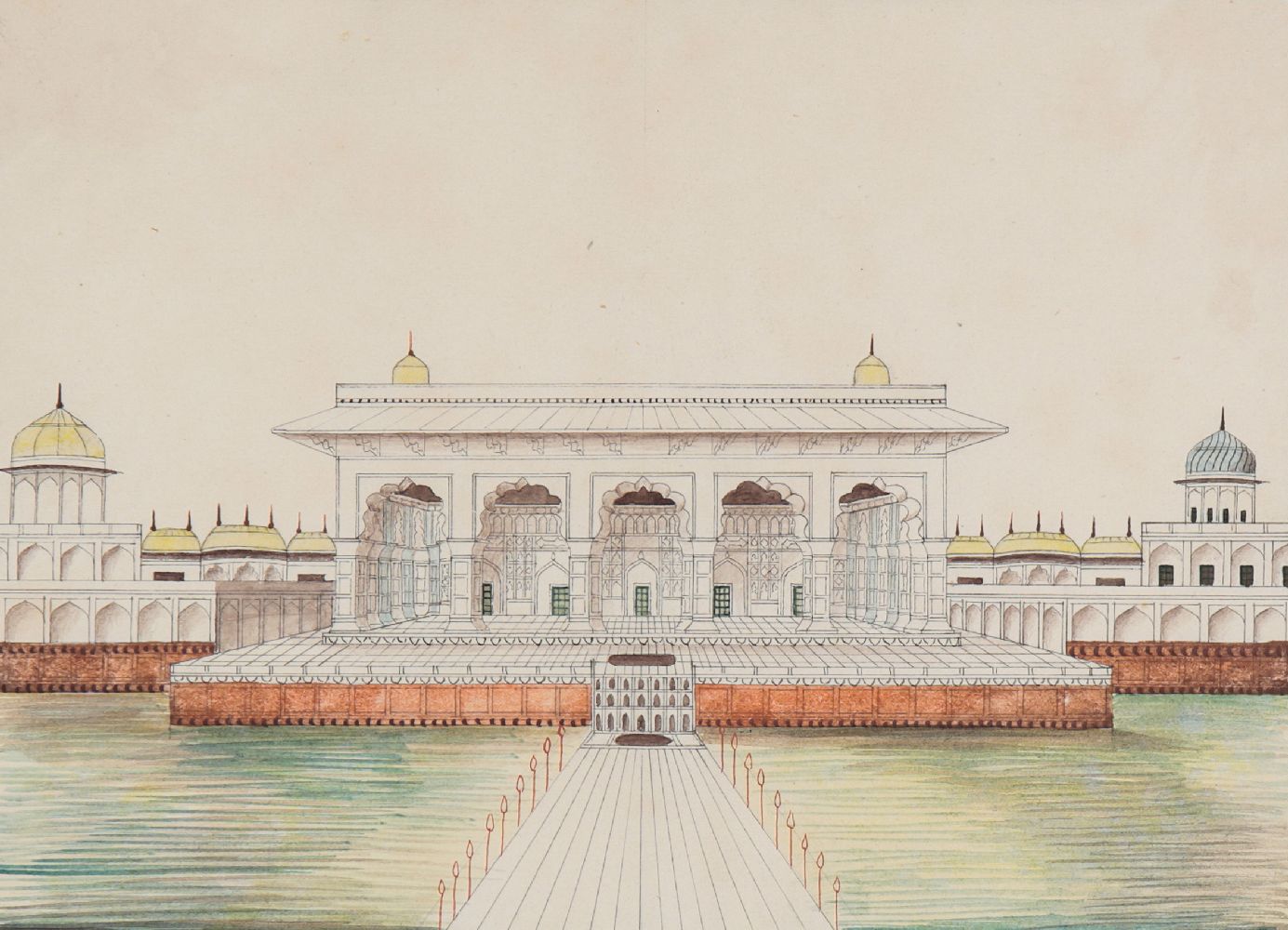 Amendment: Please note this is a view of the Khas Mahal, Agra Fort and not the Tomb of Akbar - Bild 2 aus 2