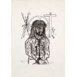 Francis Newton Souza (Indian, 12 April 1924 – 28 March 2002), Christ, lithograph, ed. 61/100, signed
