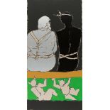 Maqbool Fida Husain (India 1913-2011), Serigraph from OPCE series, ed. 118/125 116.8 x 55.9 cm