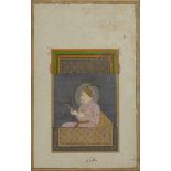 PROPERTY FROM AN IMPORTANT PRIVATE COLLECTION A portrait of Emperor Aurangzeb (1618-1707), Mughal