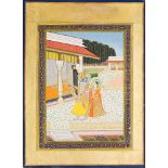 An illustration to a Ragamala, Malwa Ragini, Jaipur, India, late 19th-early 20th century, opaque