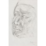 Akbar Padamsee, (India, 1928-2020), Untitled (Head), signed and dated, lower right, 'Padamsee 92',