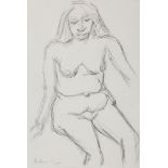 Akbar Padamsee (India, 1928-2020), Untitled (Nude), signed and dated, lower left, 'Padamsee 95',