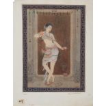 A Bengal school painting of the Goddess Rati, signed lower right M.D.Jalaluddin and dated 1926,