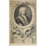 Jacobus Houbraken, Dutch 1698-1780- Robert Earl of Orford, after Arthur Pond; copper engraving,