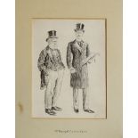 Sir John Bernard Partridge RI NEAC, British 1861-1945- Mr Bigwig Q.C. and his Clerk; pen and black