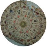 European School, late-18th century- Ceiling decoration for a music room; watercolour and