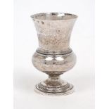 An Austro-Hungarian Kiddush cup, 13 loth (812 standard), Vienna, 1825-1866, the baluster body raised