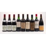 A collection of French red wines, Bordeaux and Burgundy, including a single bottle of 1922 R.