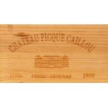 1999 Chateau Picque Caillon, Pessac-Leognan, France, twelve bottles in unopened wood crate (12)