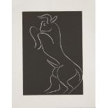 Henri Matisse 1869-1954- Un meuglement different des autres, from Pasiphaé (6) linocut in black