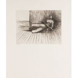 Henry Moore OM CH FBA, British 1898-1986- Reclining Figure 5, 1978; etching on Richard de Bas