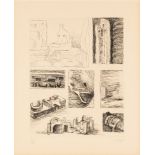 Henry Moore OM CH FBA, British 1898-1986- Ideas for Sculpture, 1969; etching on wove, signed and