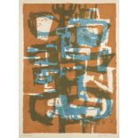 Henry Cliffe, British 1919-1983- Untitled, 1958; lithograph in colours on wove, signed, dated and