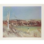 Sir Sidney Nolan OM AC CBE RA, Australian 1917-1992- Riverbank, 1964; photo screenprint in colours