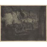 Kerr Eby, American 1889-1946- The Night March, 1919; lithograph on wove, signed in pencil, sheet