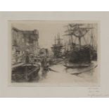 Otto Bacher, American 1856-1909- Venice, 1880; etching on wove, signed and dated in the plate,