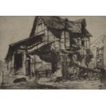 James Abbott McNeill Whistler RBA, American 1834-1903- Unsafe Tenement, 1858; etching on wove,