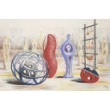 Henry Moore OM CH FBA, British 1898-1986- Sculptural Objects, 1949; lithograph in colours on wove,