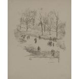 James Abbott McNeill Whistler RBA, American 1834-1903- Kensington Gardens, 1896; lithograph on laid,