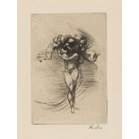 Auguste Rodin, French 1840-1917- Le Printemps [Delteil 4], 1883; drypoint on cream wove, signed by