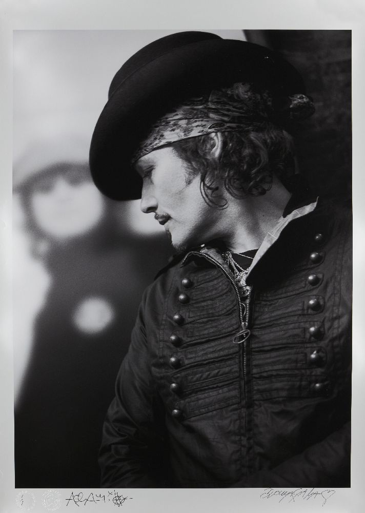 Hannah Domagala, British b.1976- Adam Ant in two poses; photographic prints on satin paper both - Image 3 of 3