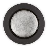 Sir Eduardo Paolozzi CBE RA, Scottish 1924-2005- Fabula, 1992; black basalt china plate, with