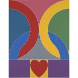 Sir Peter Blake CBE RDI RA, British b.1932- Olympic Symbol, 2020; screenprint in colours on 410gsm