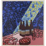 Patrick Caulfield CBE RA, British 1936-2005- Picnic set, 1978; screenprint in colours on wove,