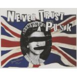 Property of an Urban Art Collector, Jamie Reid, British b.1947- Never Trust a Punk; giclée print